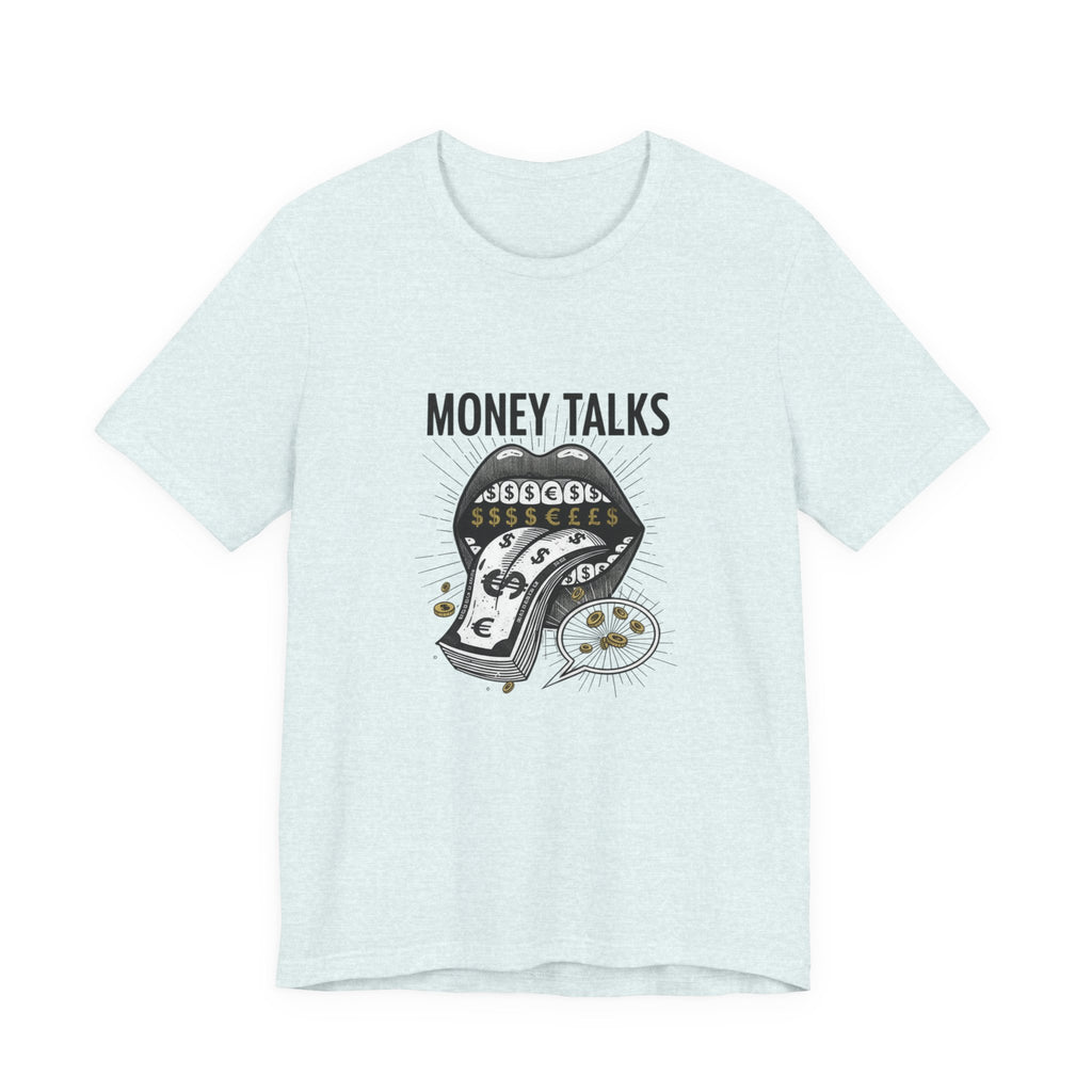 Money Talks Tee — Dollar Sign Mouth Graphic T-Shirt