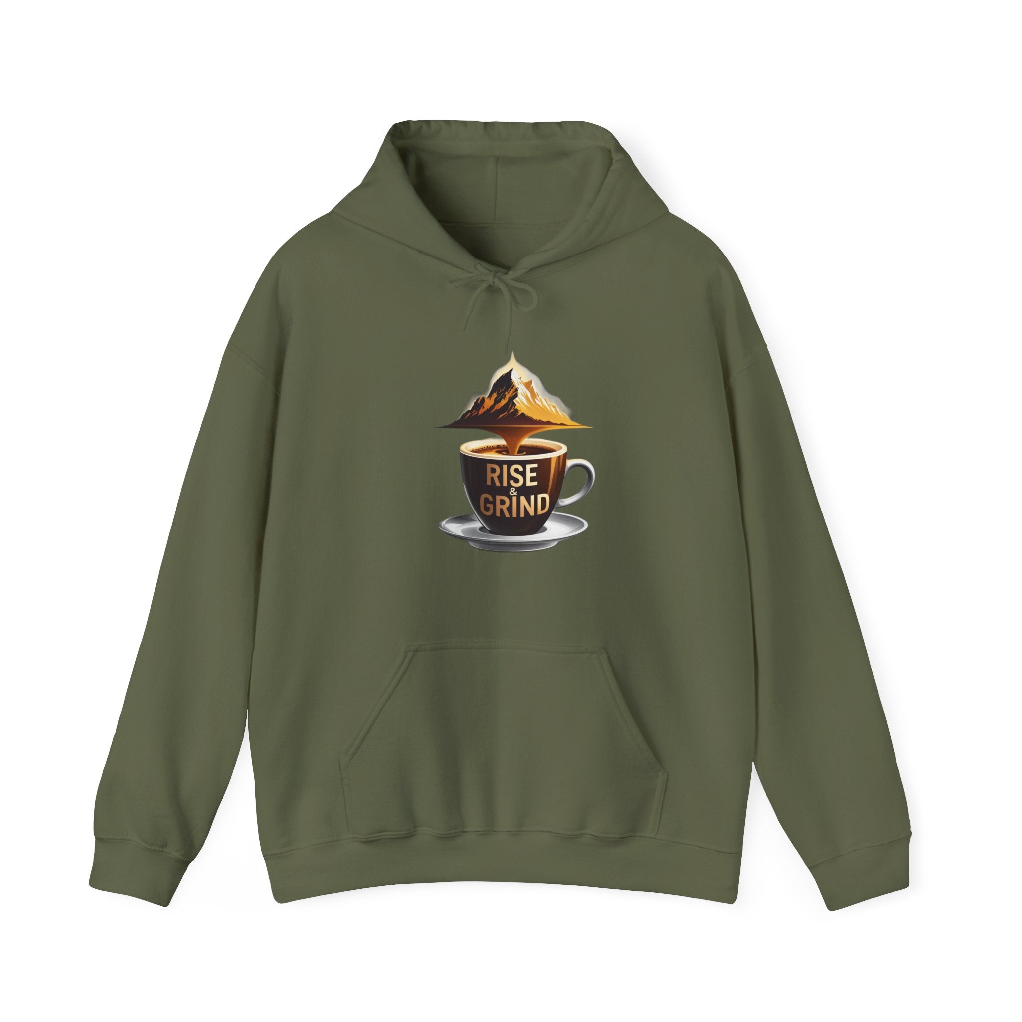 Cute "Rise and Grind" Hoodie — Inspirational Sweatshirt