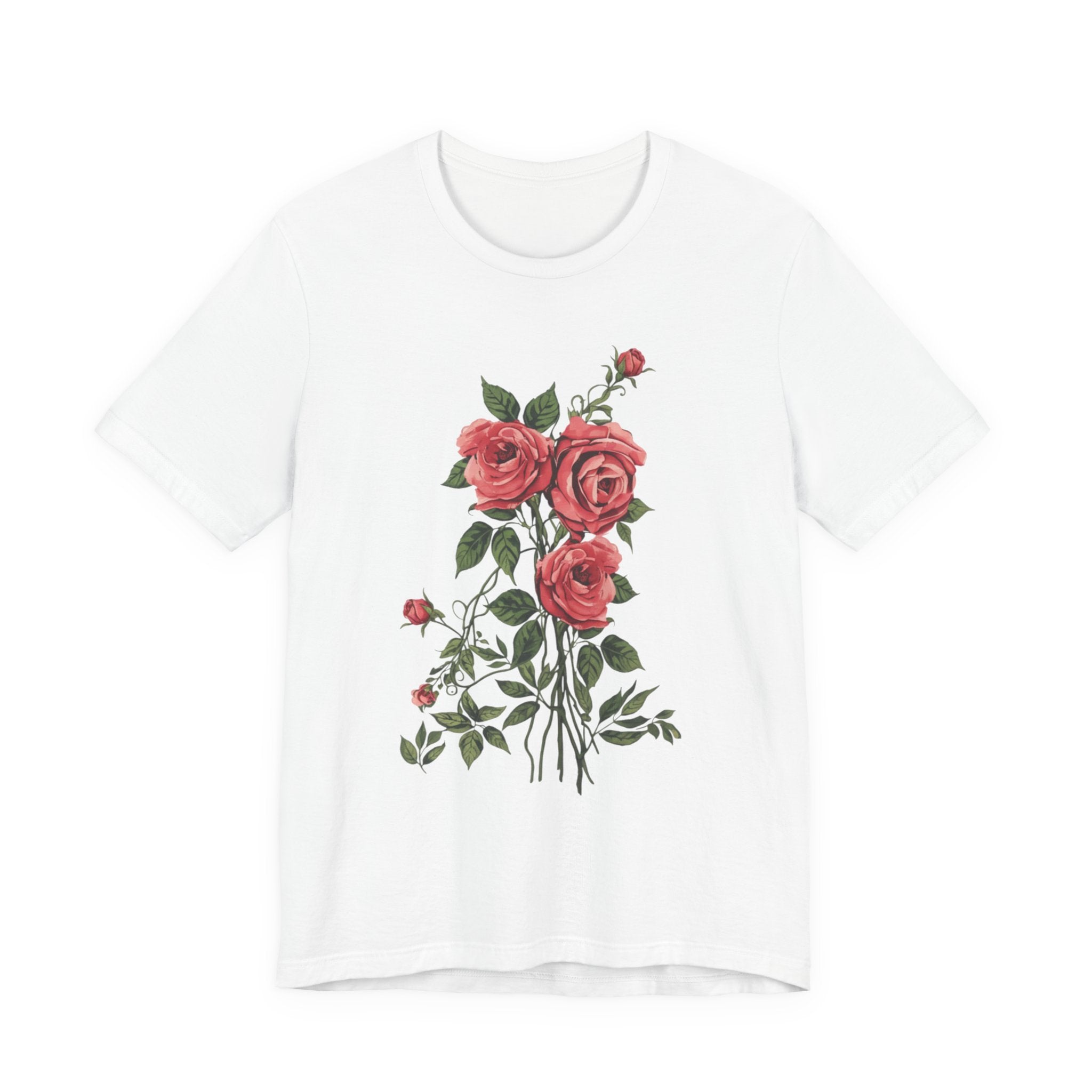 Roses Floral T-Shirt — Rose Bouquet Graphic Tee