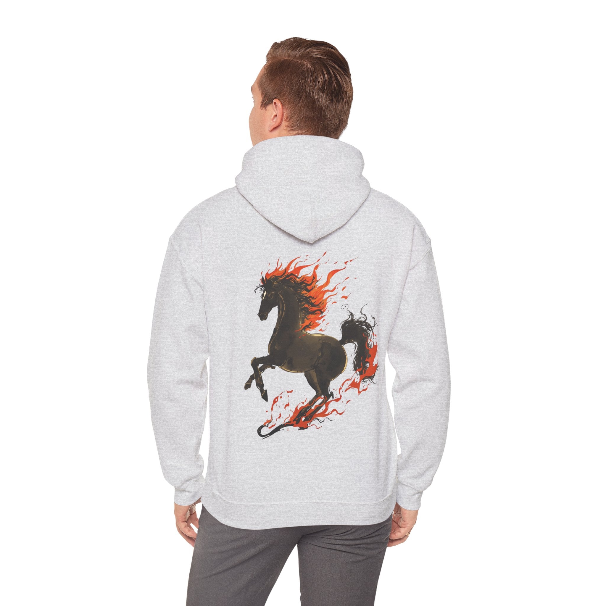 Cute "Elegant Fire Horse" Hoodie — Inspirational Sweatshirt