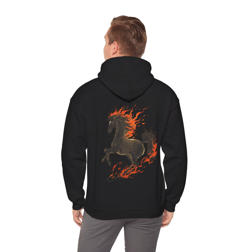 Cute "Elegant Fire Horse" Hoodie — Inspirational Sweatshirt