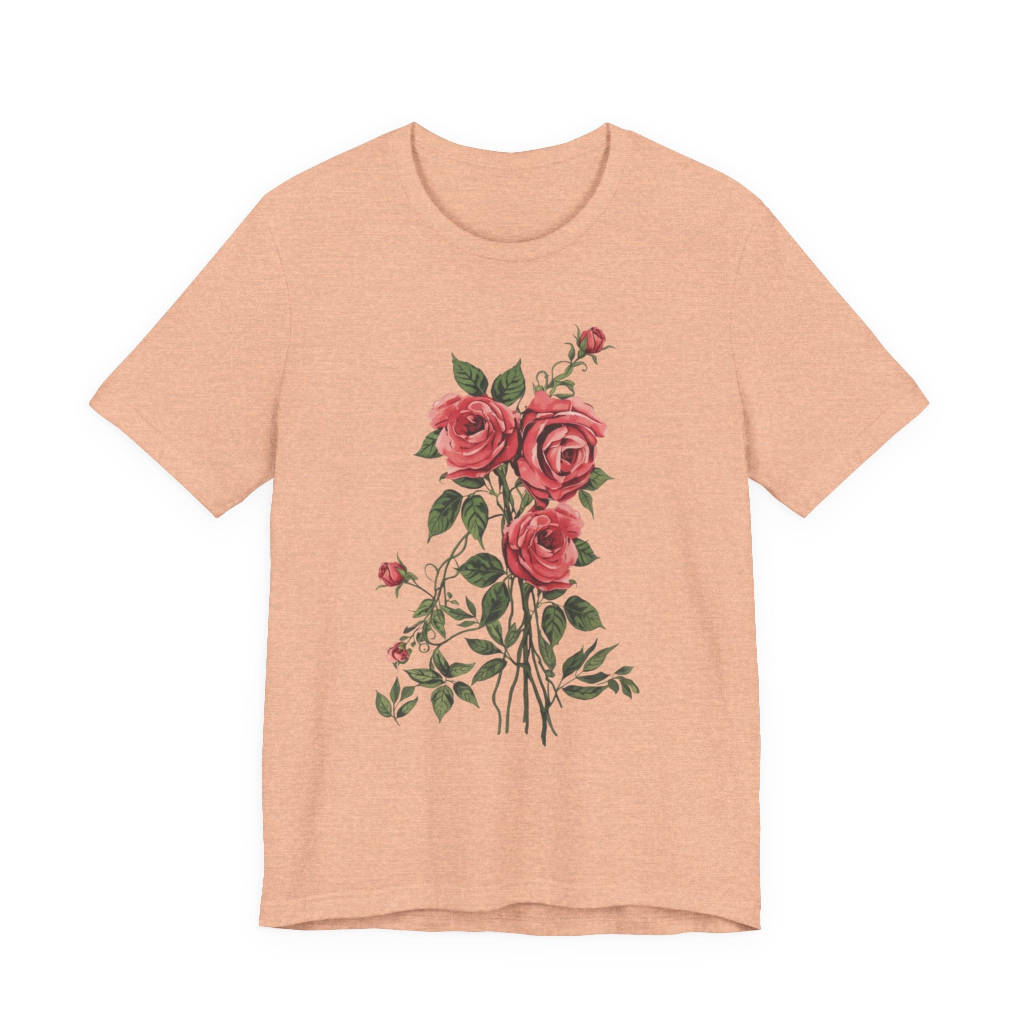 Roses Floral T-Shirt — Rose Bouquet Graphic Tee