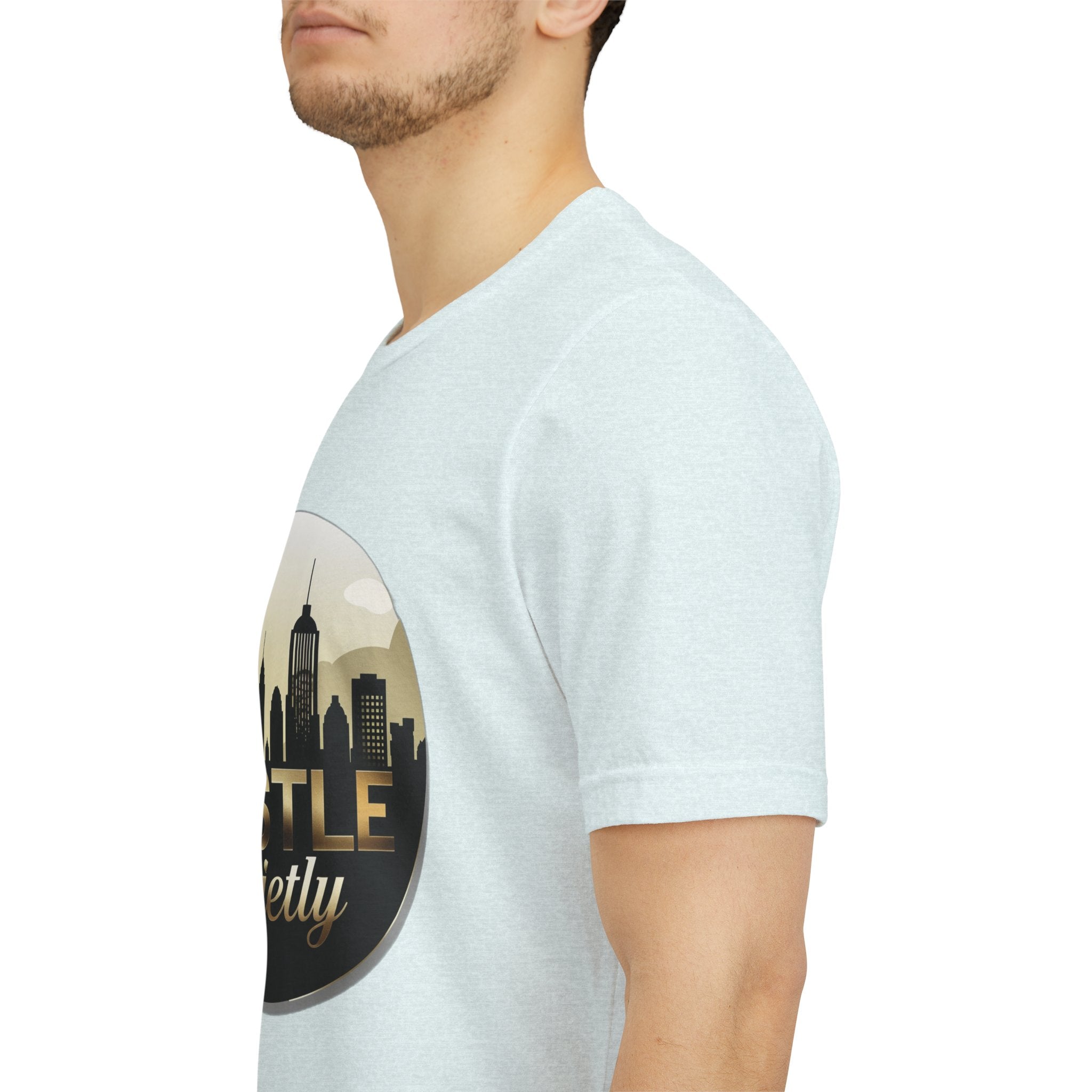 Bold HUSTLE QUIETLY Tee