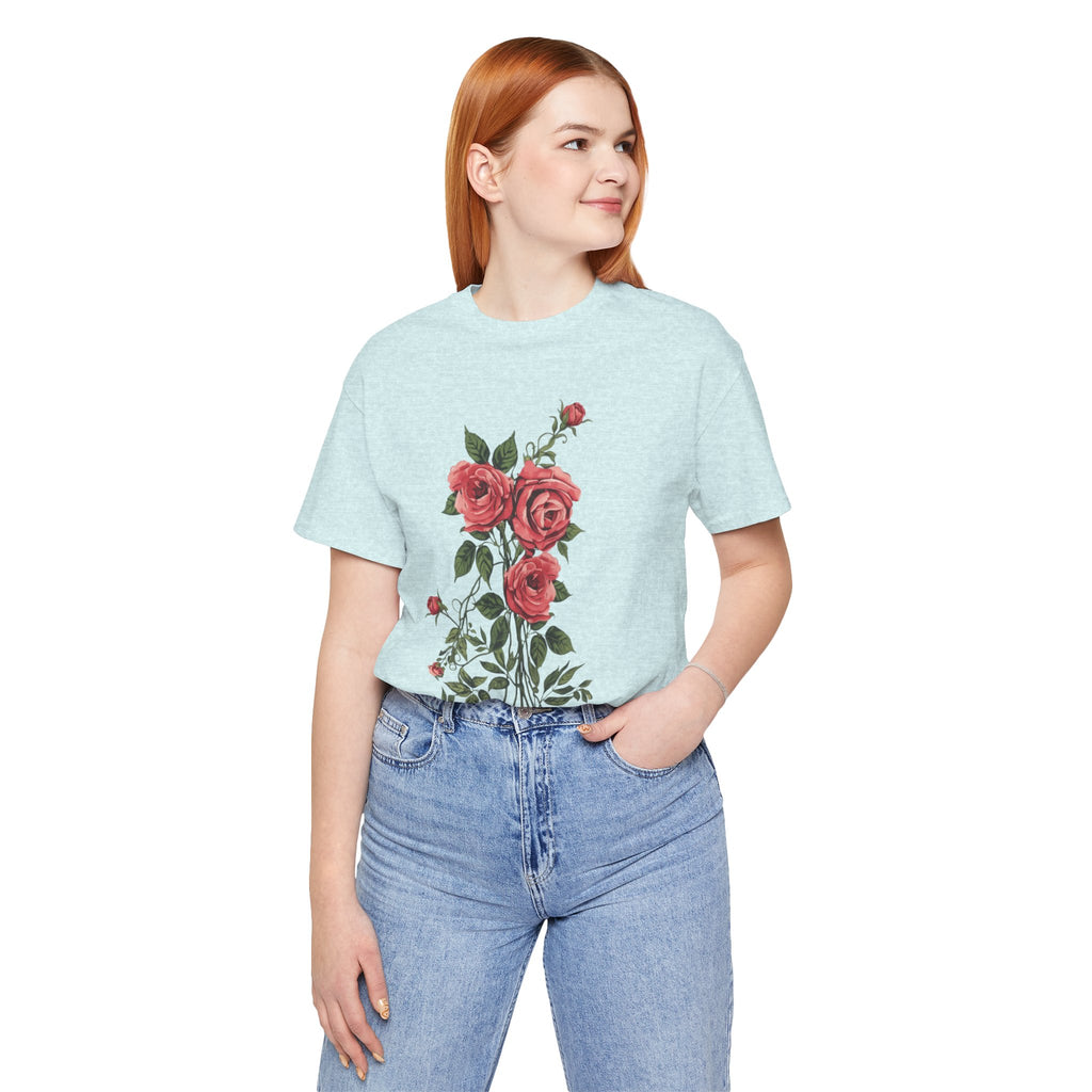 Roses Floral T-Shirt — Rose Bouquet Graphic Tee