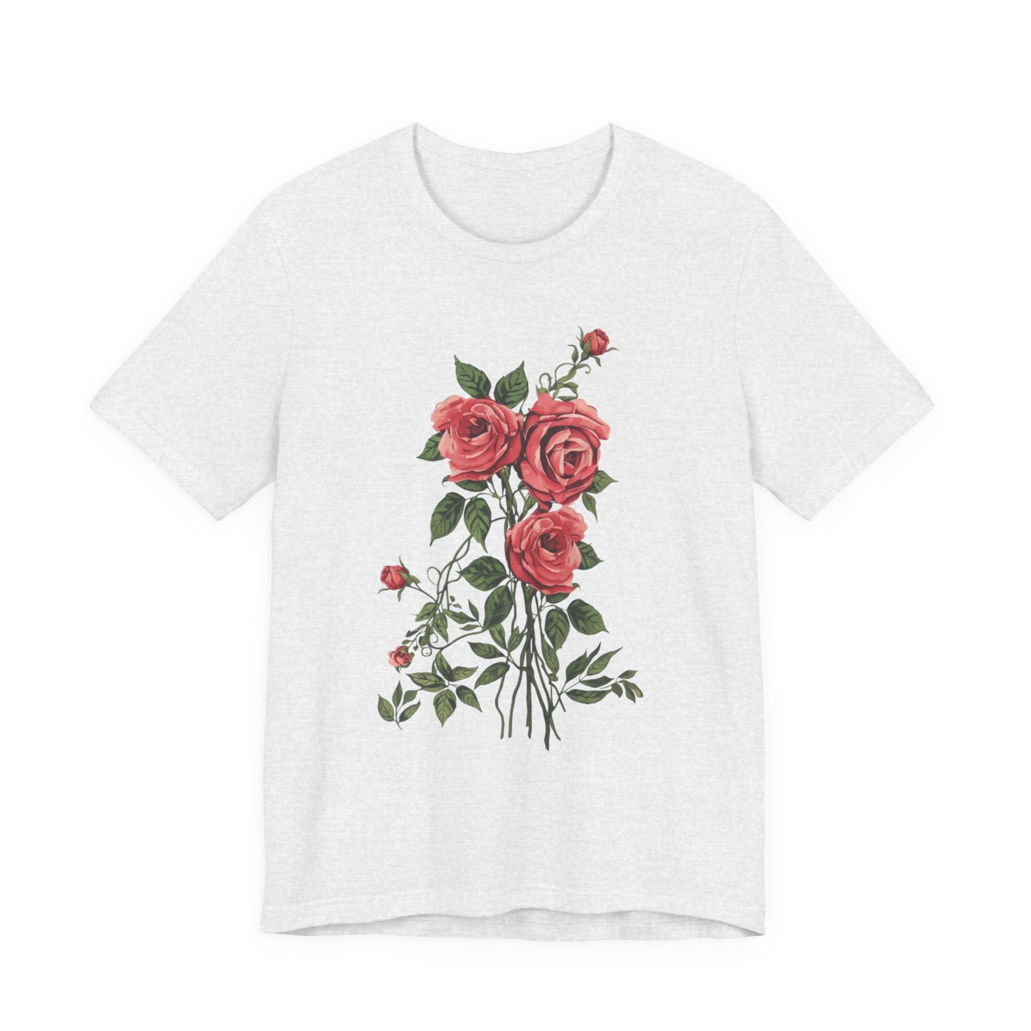 Roses Floral T-Shirt — Rose Bouquet Graphic Tee