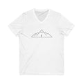 Minimal Mountain Line V-Neck Tee