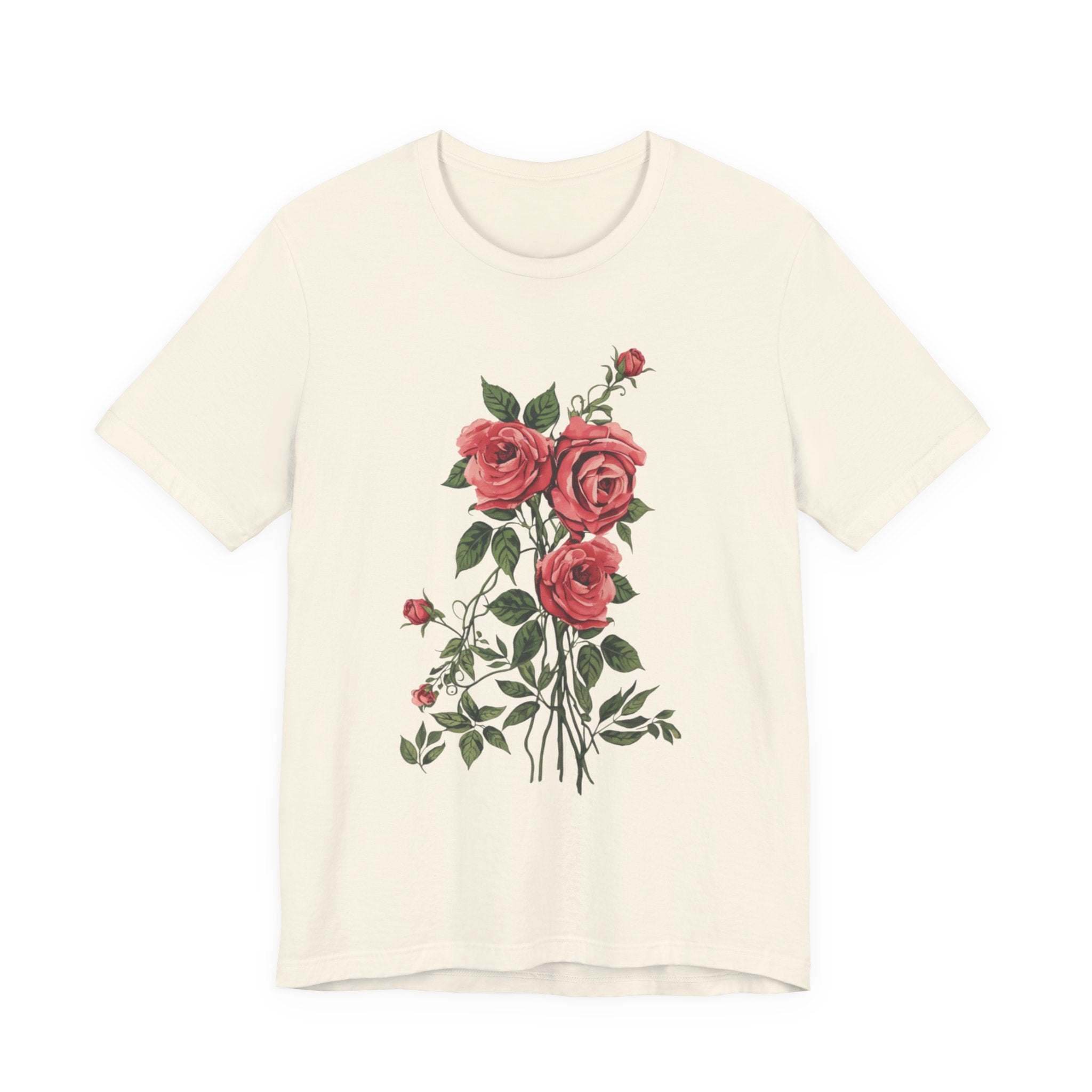 Roses Floral T-Shirt — Rose Bouquet Graphic Tee