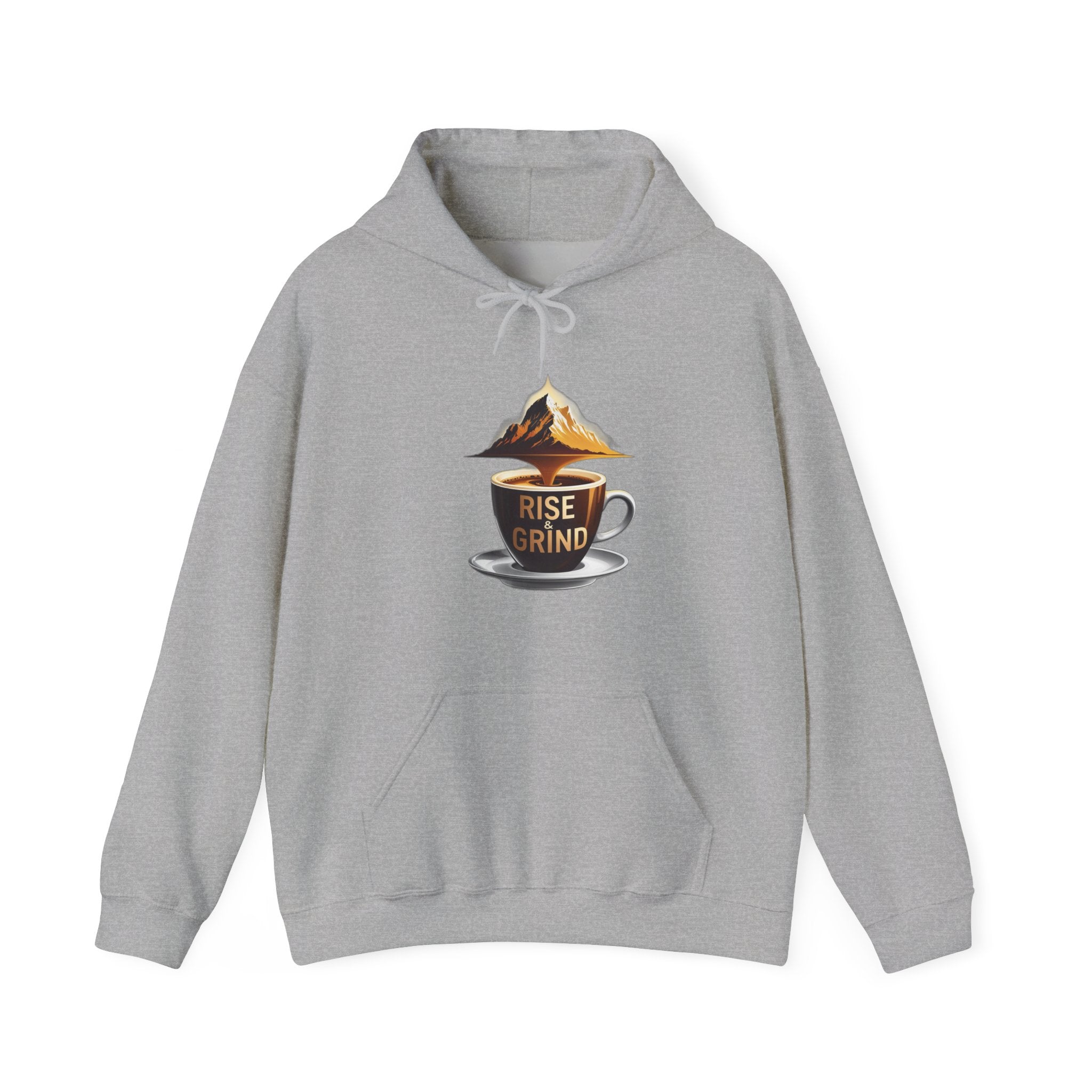 Cute "Rise and Grind" Hoodie — Inspirational Sweatshirt