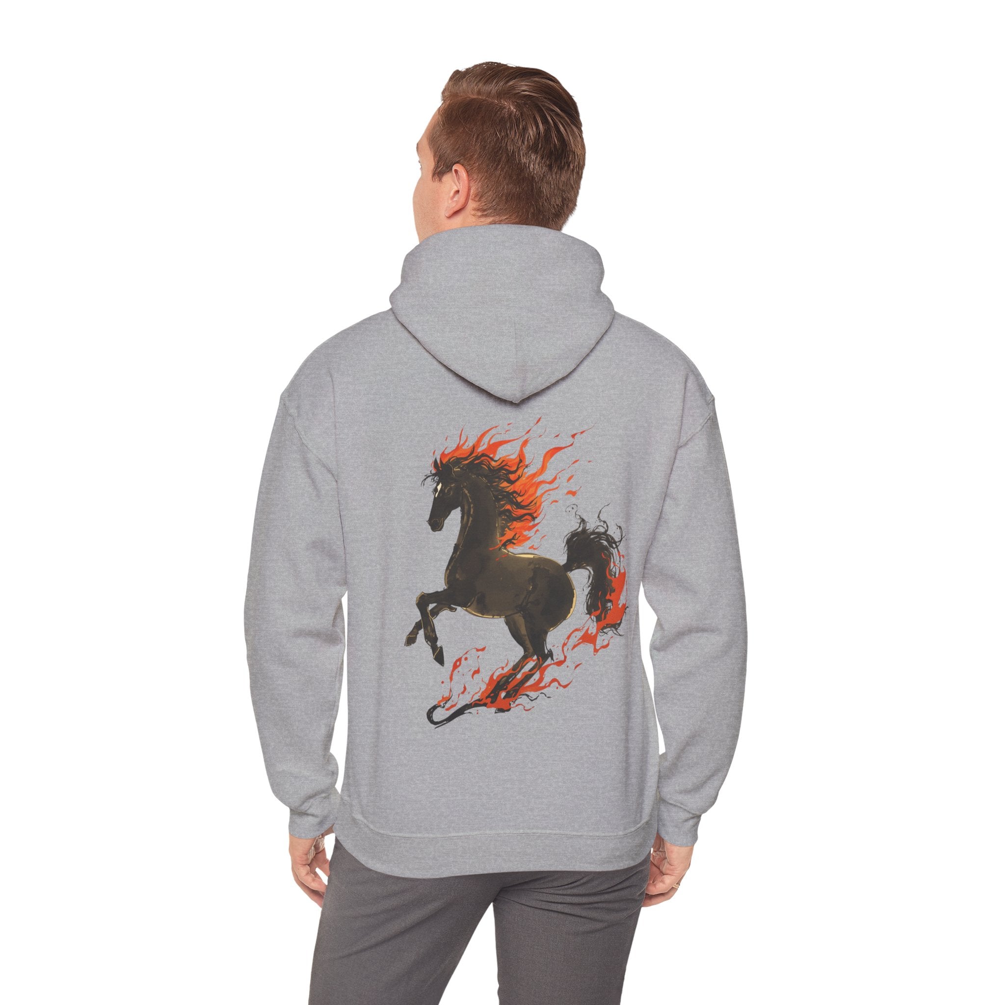 Cute "Elegant Fire Horse" Hoodie — Inspirational Sweatshirt