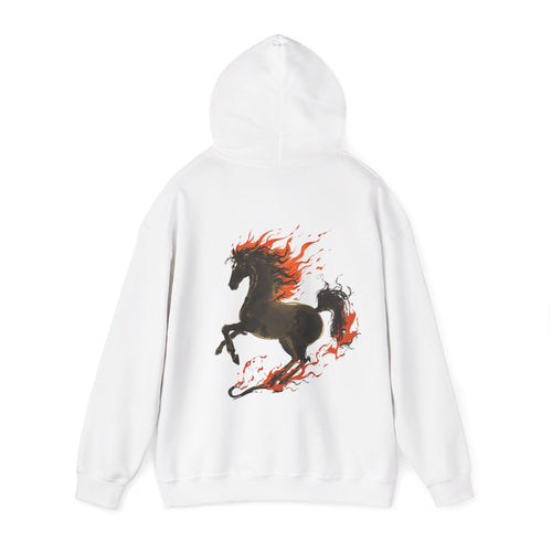 Cute "Elegant Fire Horse" Hoodie — Inspirational Sweatshirt