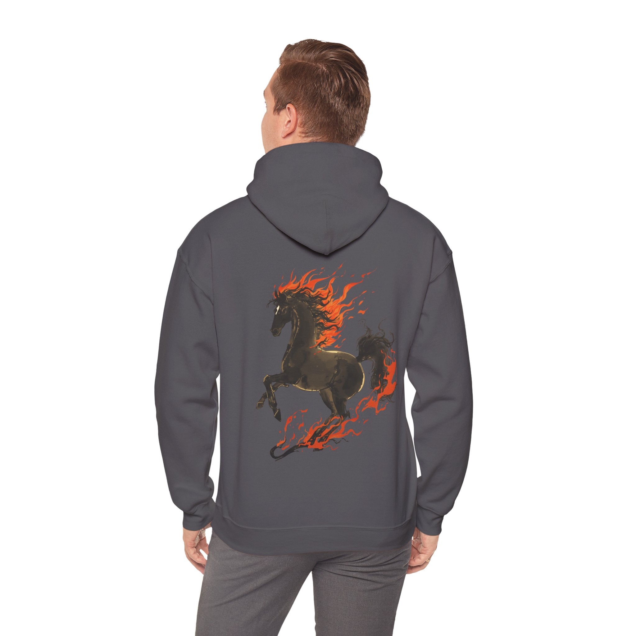 Cute "Elegant Fire Horse" Hoodie — Inspirational Sweatshirt