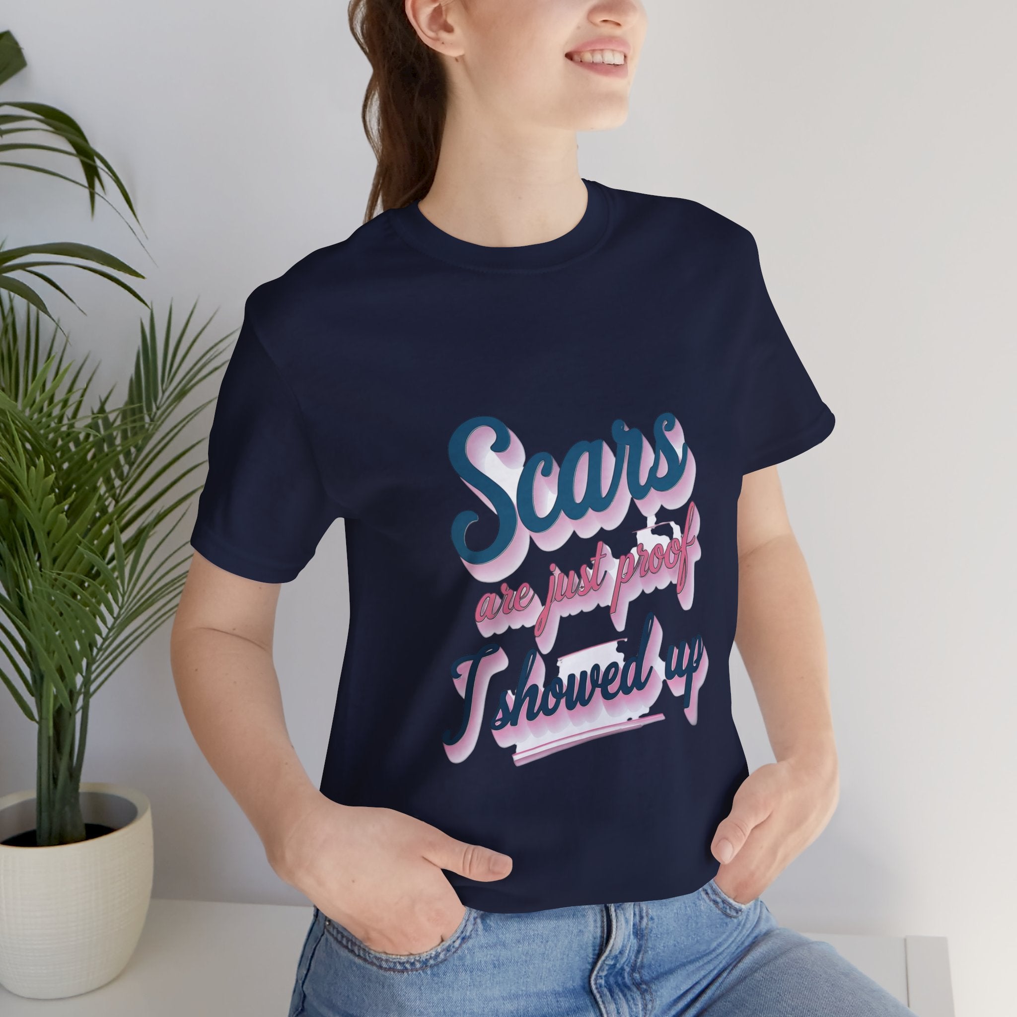 Cute Unisex "I Showed Up" Tee