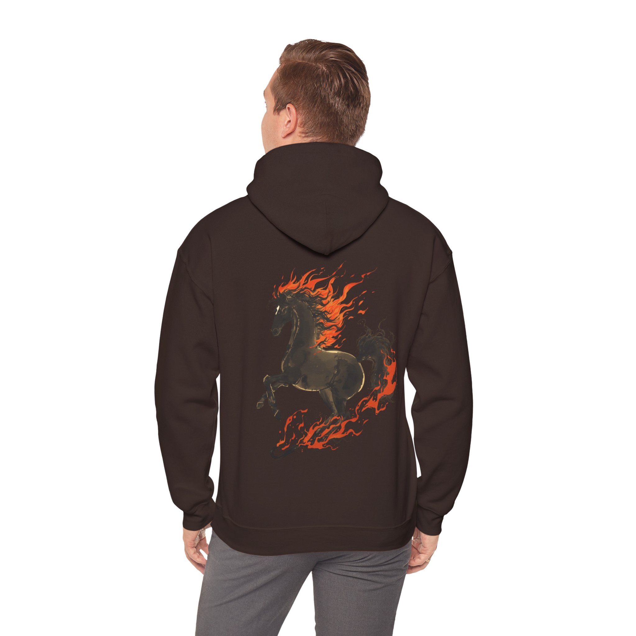 Cute "Elegant Fire Horse" Hoodie — Inspirational Sweatshirt