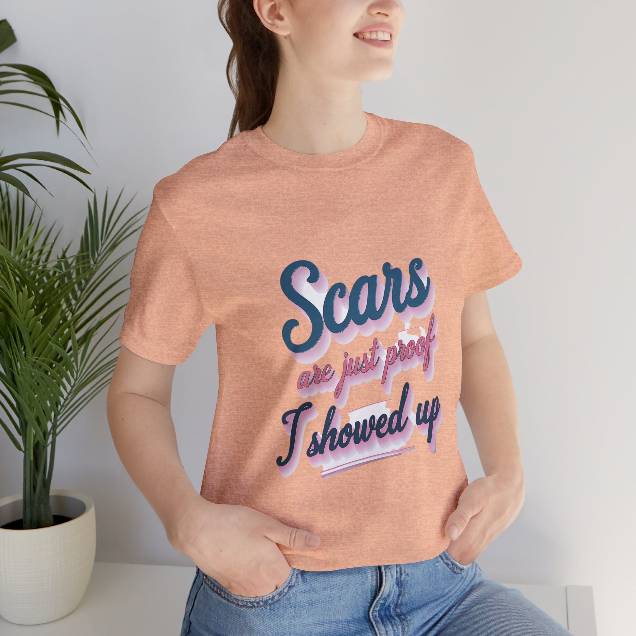 Cute Unisex "I Showed Up" Tee