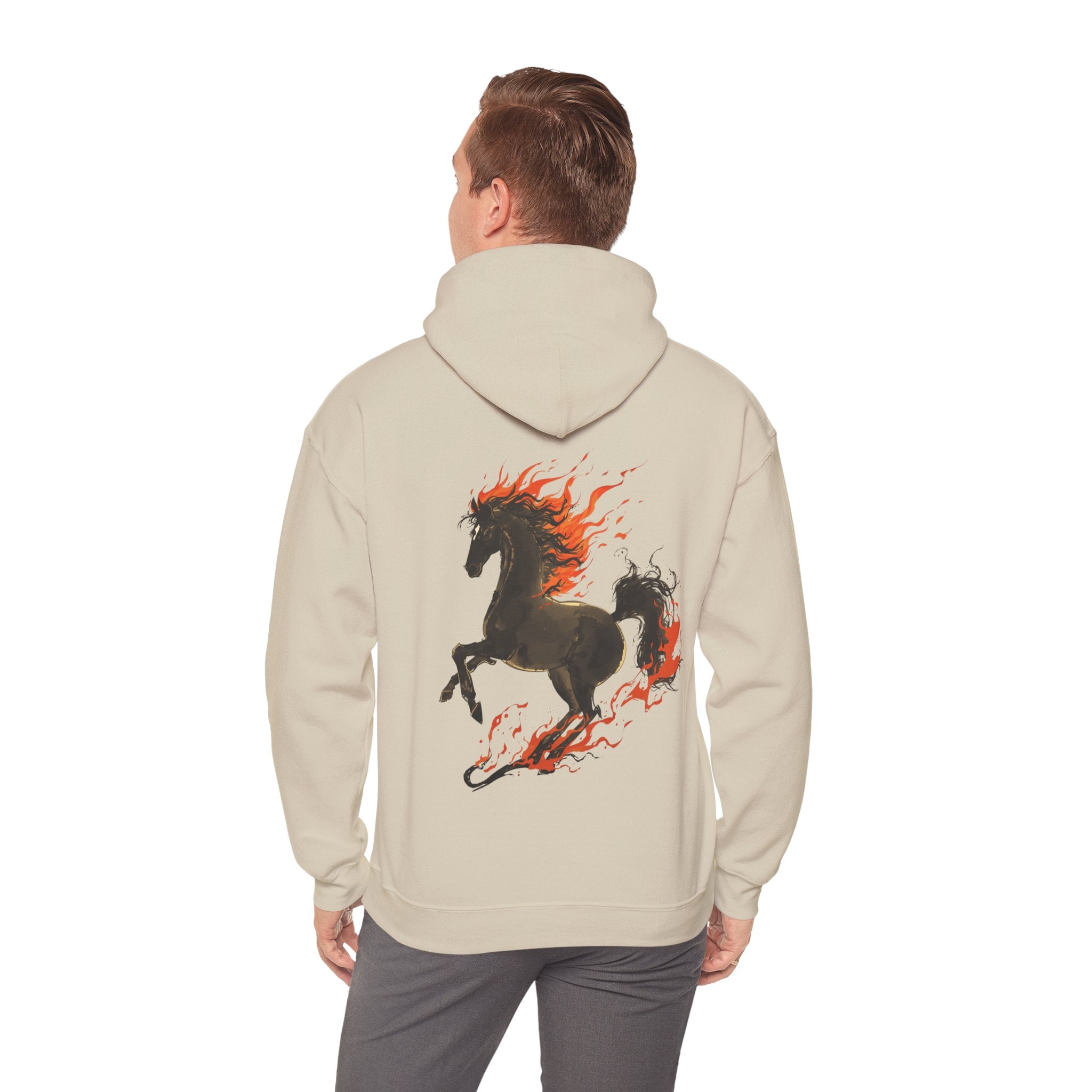 Cute "Elegant Fire Horse" Hoodie — Inspirational Sweatshirt