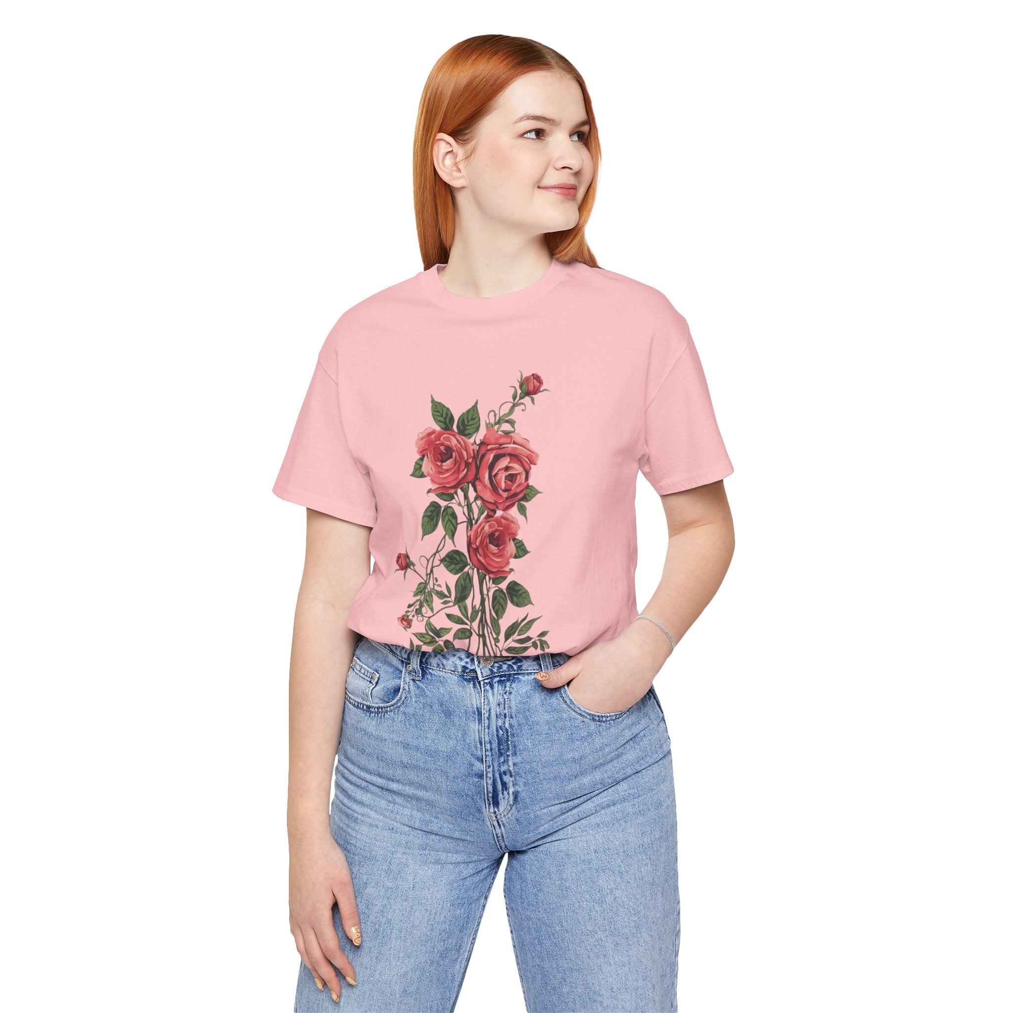 Roses Floral T-Shirt — Rose Bouquet Graphic Tee