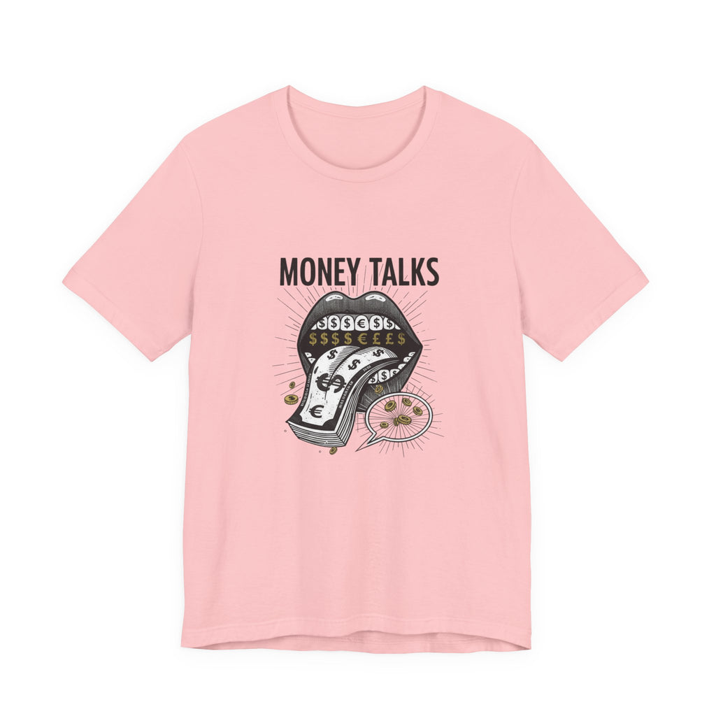 Money Talks Tee — Dollar Sign Mouth Graphic T-Shirt