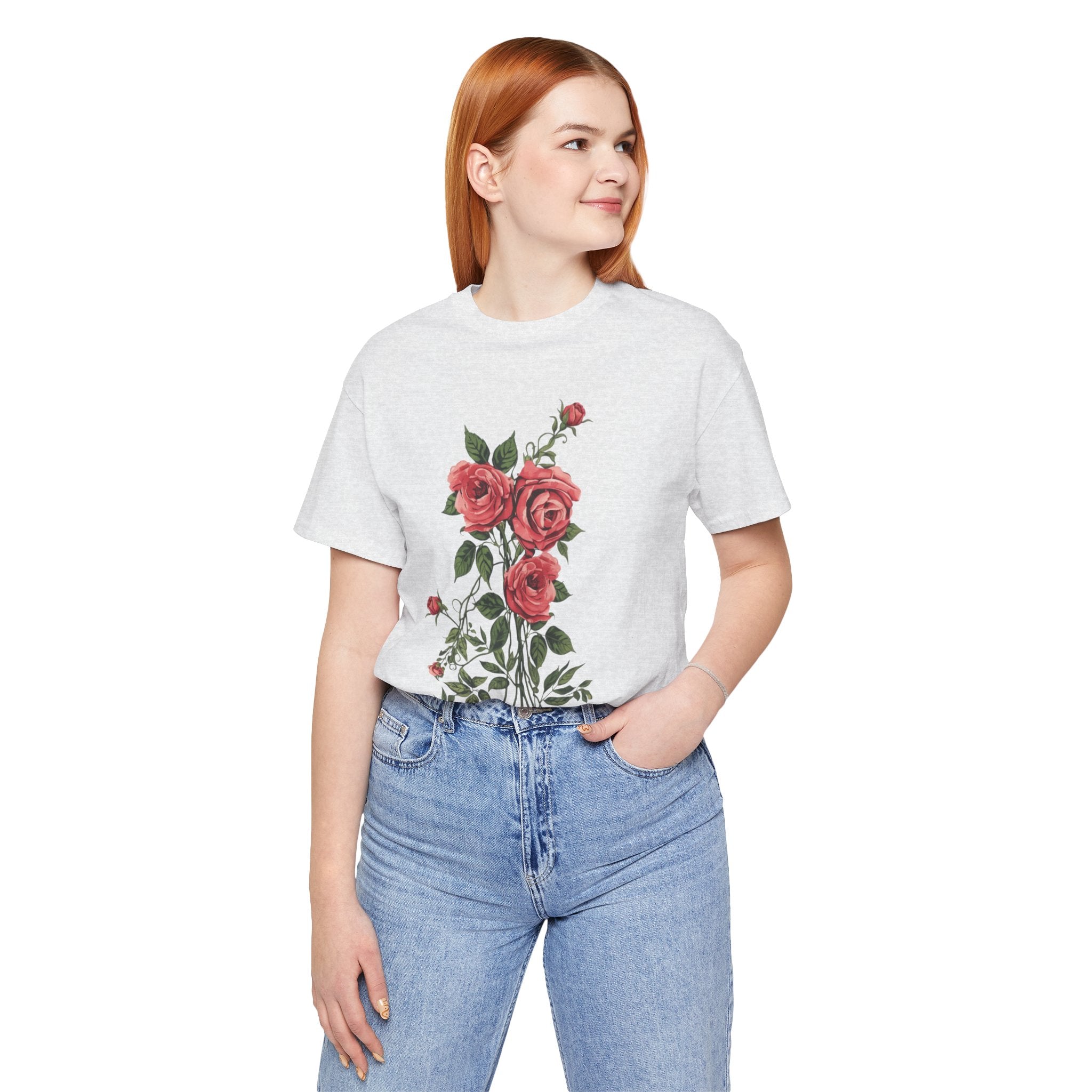 Roses Floral T-Shirt — Rose Bouquet Graphic Tee