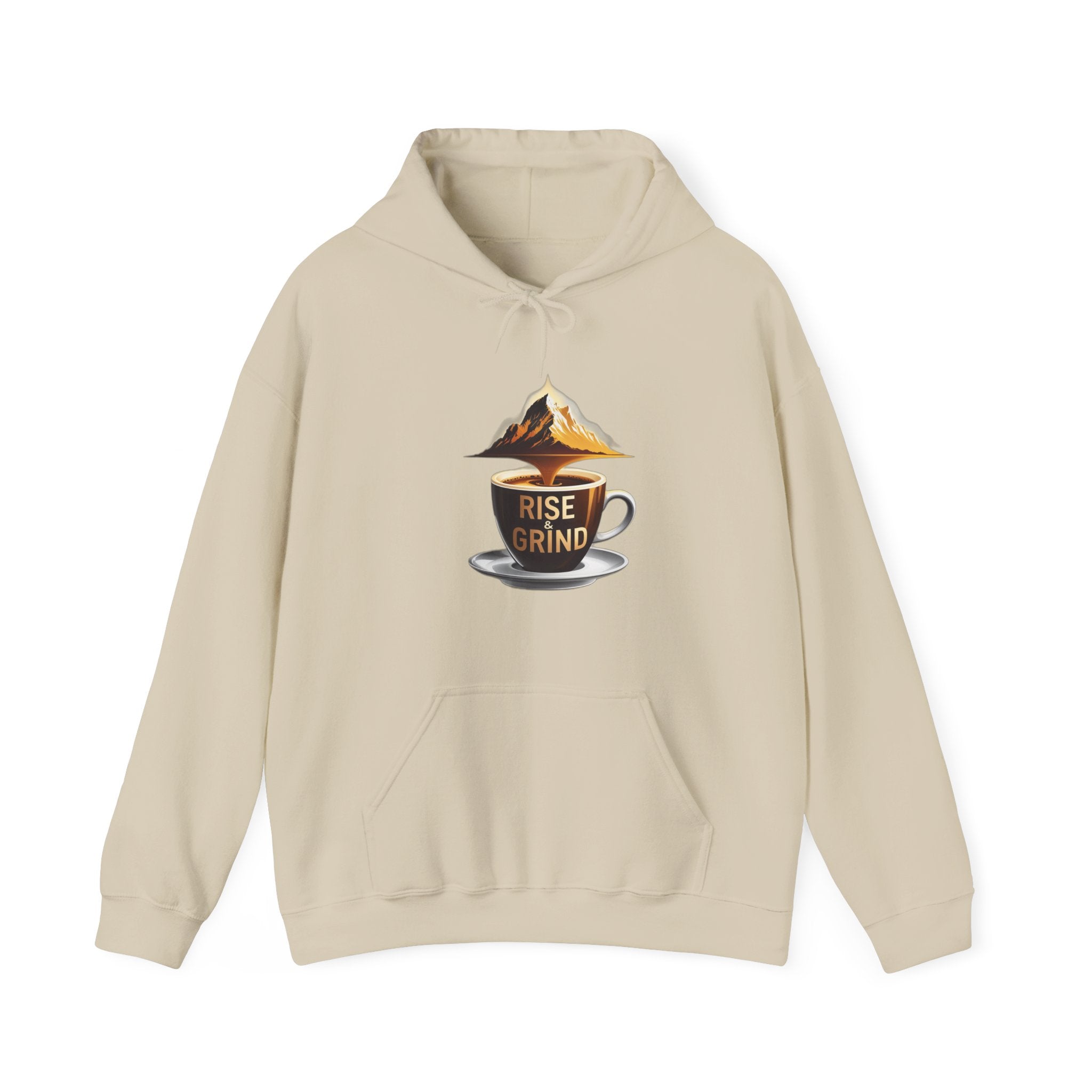 Cute "Rise and Grind" Hoodie — Inspirational Sweatshirt