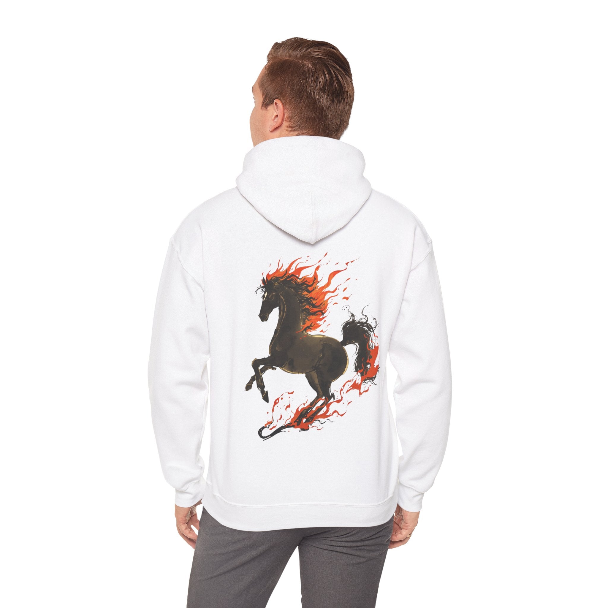 Cute "Elegant Fire Horse" Hoodie — Inspirational Sweatshirt